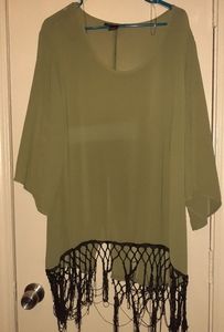Dark green blouse